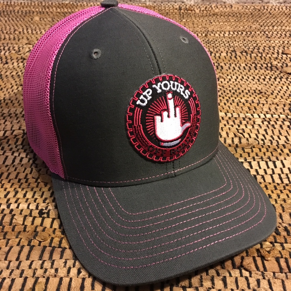 Up Yours Off Road trucker snap back middle finger